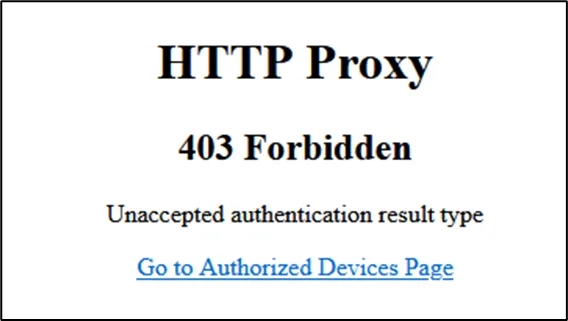 Denied Access Page