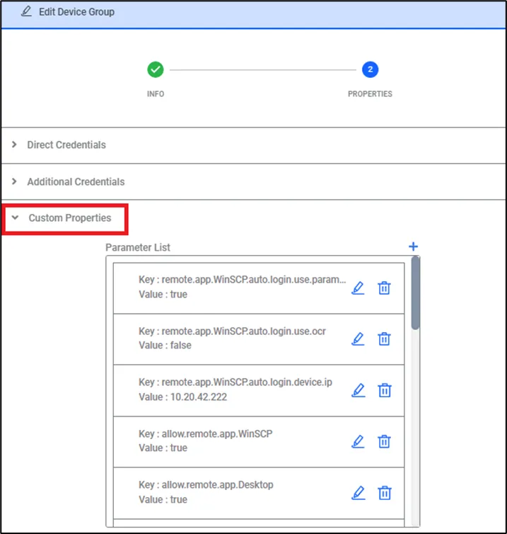 RDP Device Properties RDP Device Properties