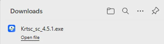 Open the Desktop Client setup file