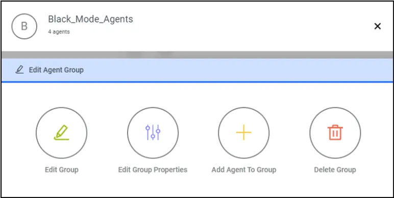 Agent Group Settings