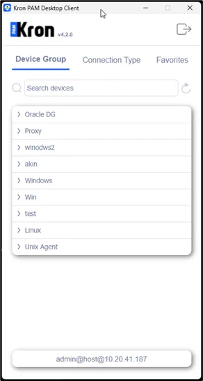 Device Groups List