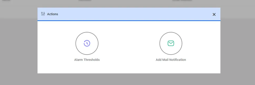 Add Alarm Configuration Screen Add Alarm Configuration Screen