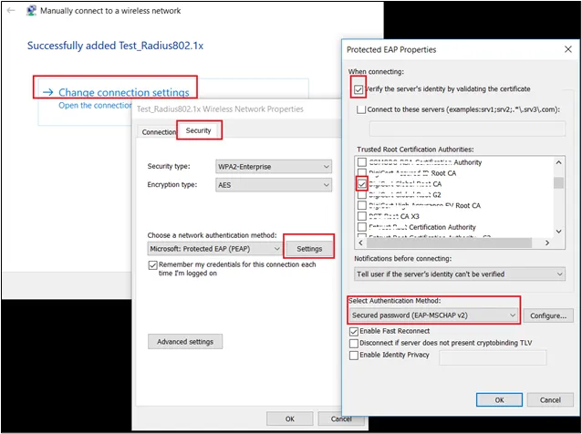 Manual Network Settings for Windows Manual Network Settings for Windows