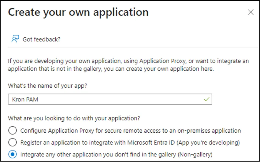 Create your own application