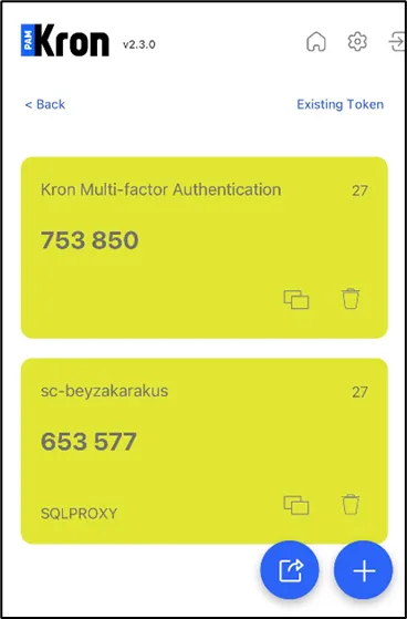 the second one is MFA 6-digit code
