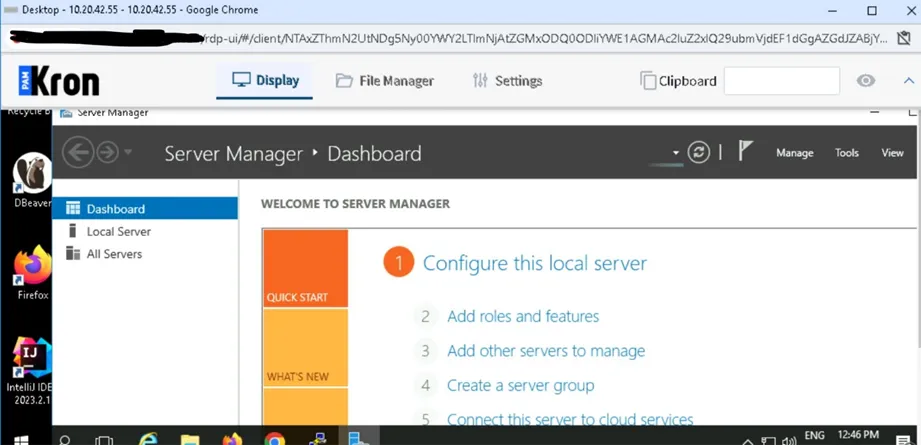 RDP to internal network RDP to internal network