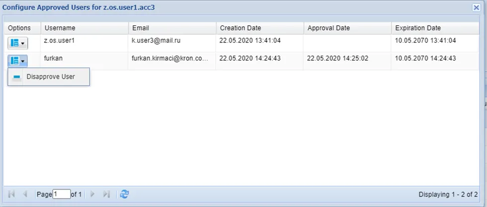 Configure Approved Users