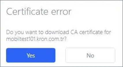 Download and install the HTTP Proxy certificate to the related store on OS. Download and install the HTTP Proxy certificate to the related store on OS.