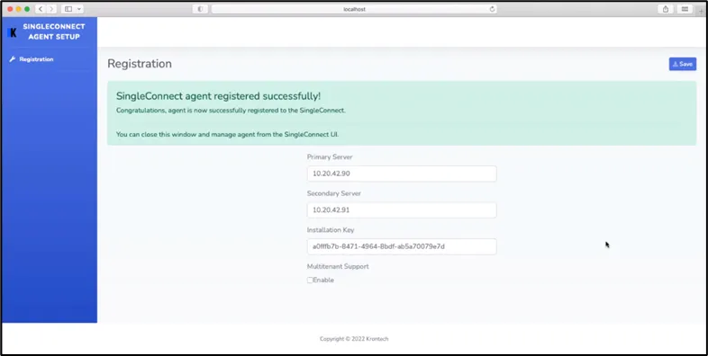 WebUI installation success