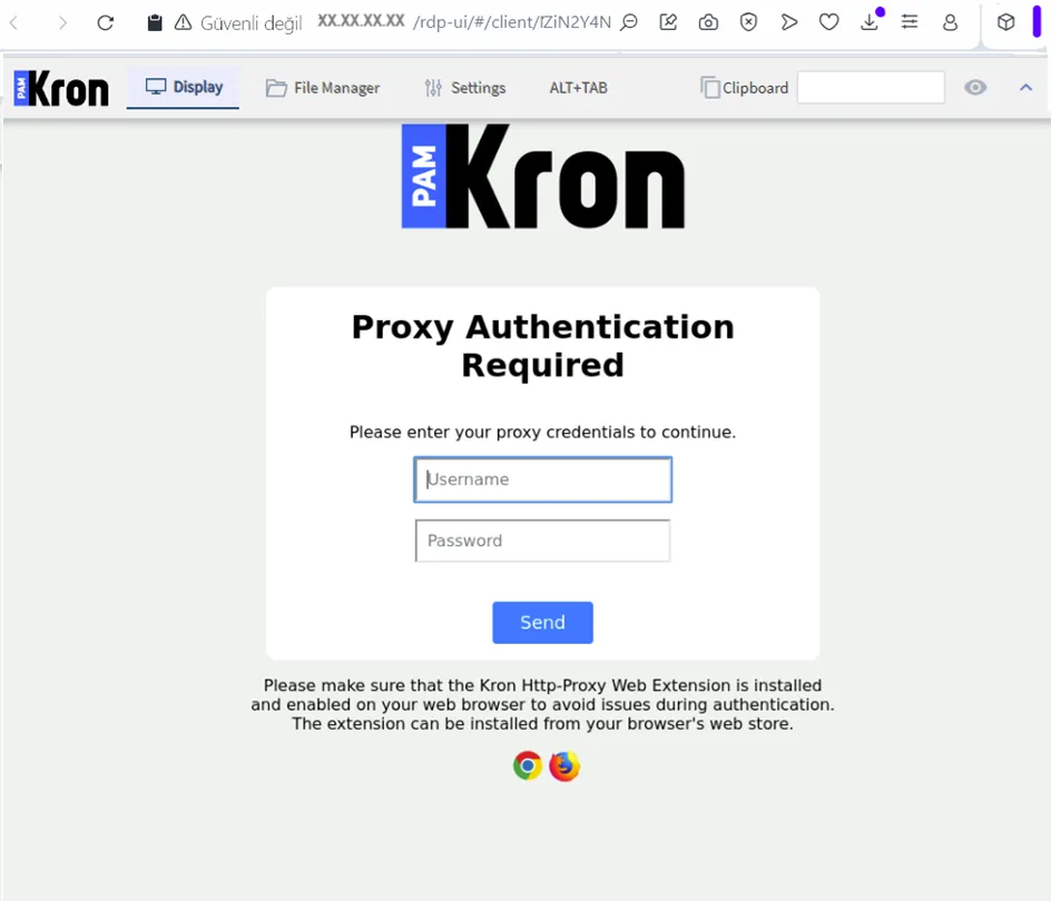 HTTP Proxy Authentication Page 