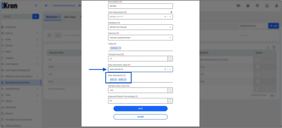 Data Standard Discovery Type