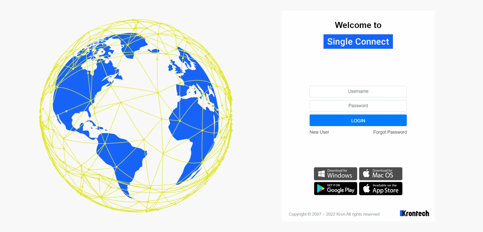Click Download Desktop Client on the Single Connect Login Screen. Click Download Desktop Client on the Single Connect Login Screen.