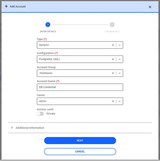 Add Account Form