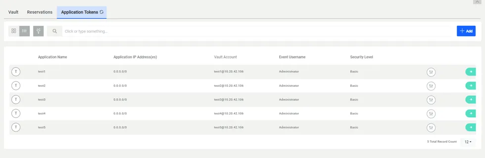 Application Token Account Token