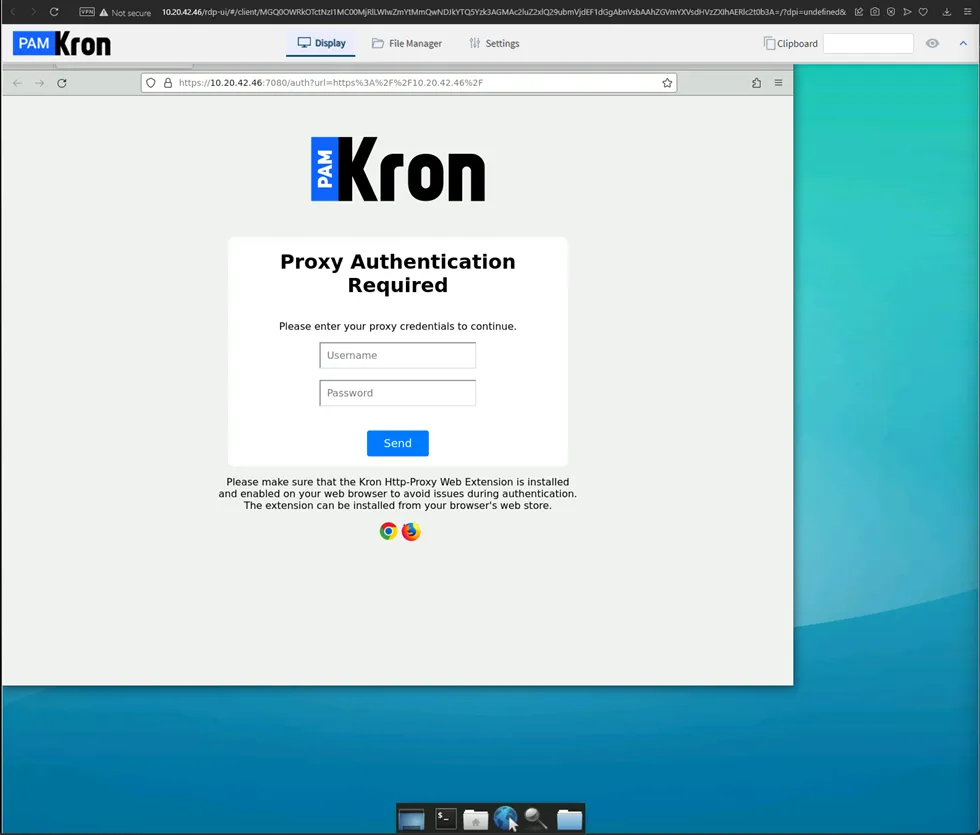 HTTP Proxy Authentication Page
