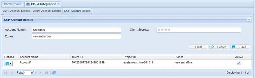GCP Accounts GCP Accounts