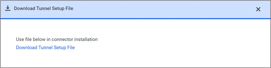 Download the Tunnel Setup File (second step) Download the Tunnel Setup File (second step)