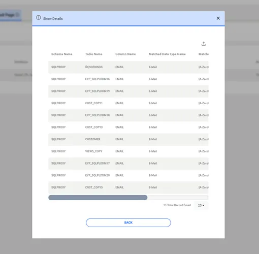 Schedule Data Discovery Results
