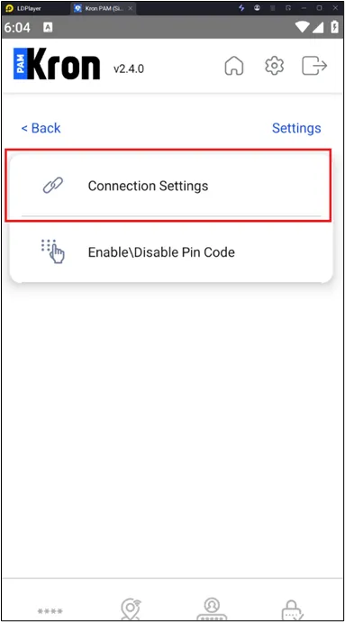 Connection Settings