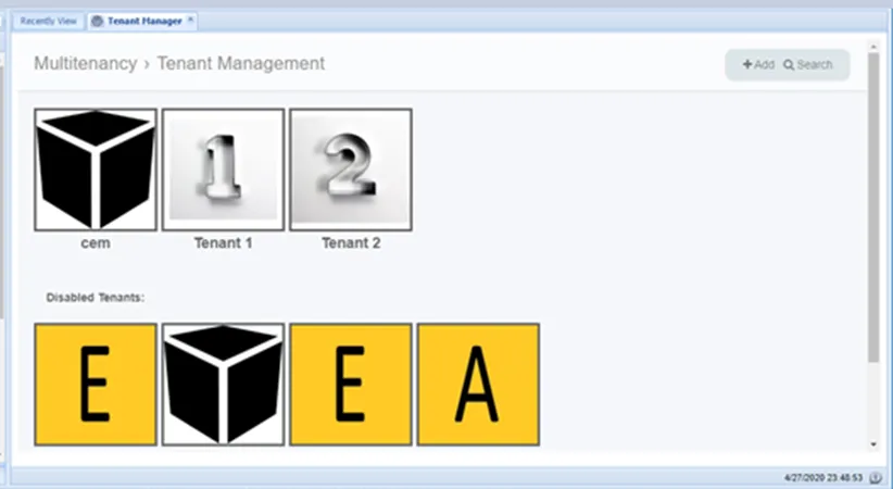 Tenant Manager GUI