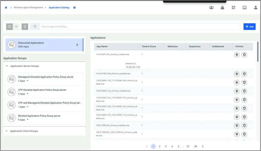 Adding applications to Application Policy Group on Discovered Applications Adding applications to Application Policy Group on Discovered Applications