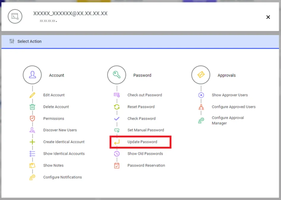 Changing Password Manually Changing Password Manually