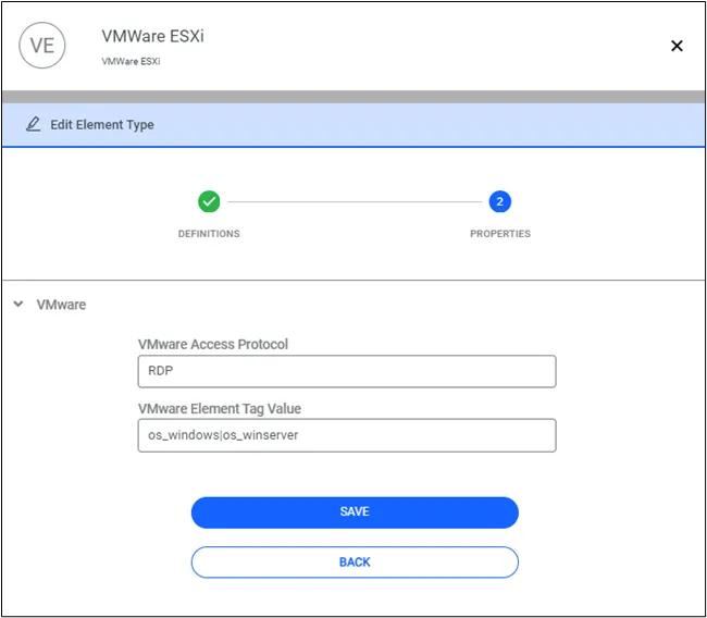 Setting VMware Tag 