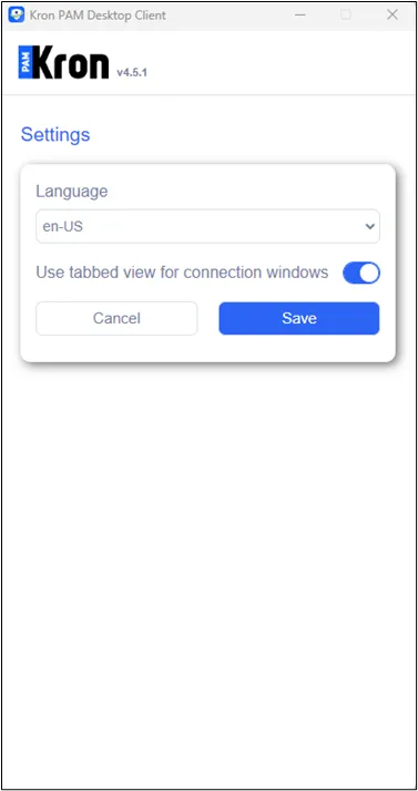 Change Language and Tabbed View Usage Change Language and Tabbed View Usage