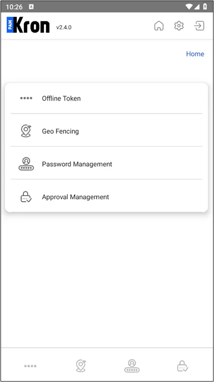 Kron PAM Mobile Client Application