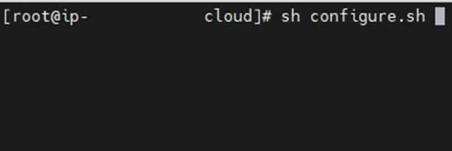 Starting the installation script