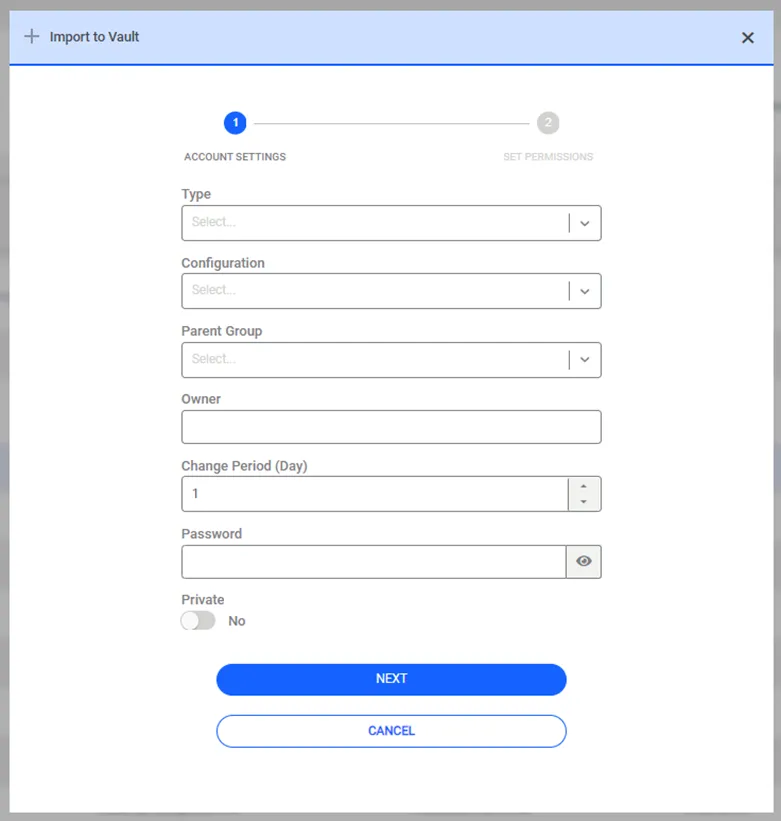 Importing the user to Vault Importing the user to Vault
