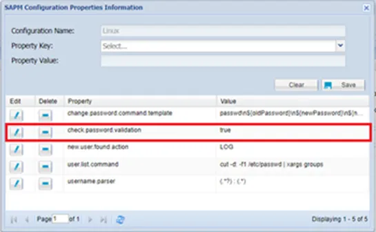 Password Validation Property Configuration