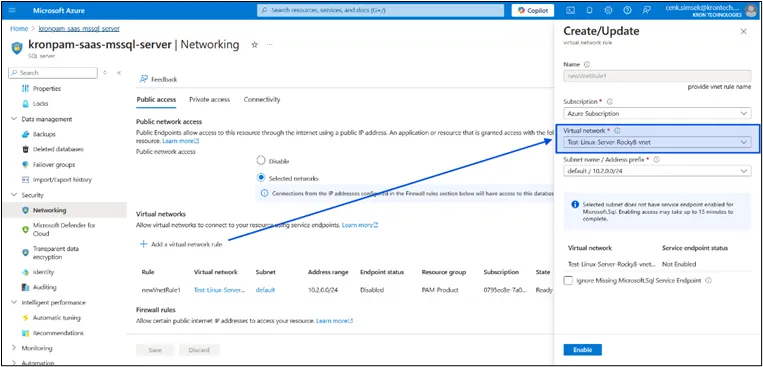 Azure SQL Server Networking Azure SQL Server Networking