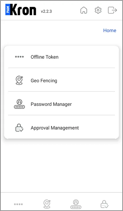 Kron PAM Mobile Client Application