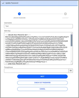 Check Out Vault with SSH_KEY configuration Check Out Vault with SSH_KEY configuration