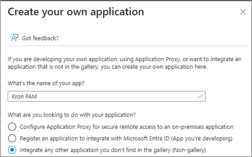 Create your own application