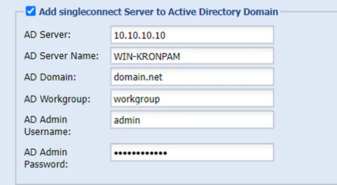 Add Kron PAM Server to Active Directory 