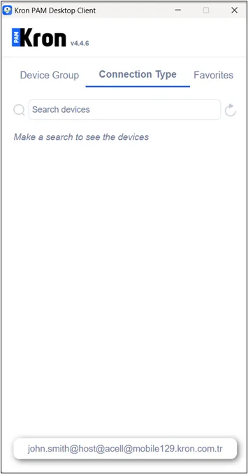 Manage Host and Tenant Side Devices Simultaneously with the Kron PAM Desktop Client
