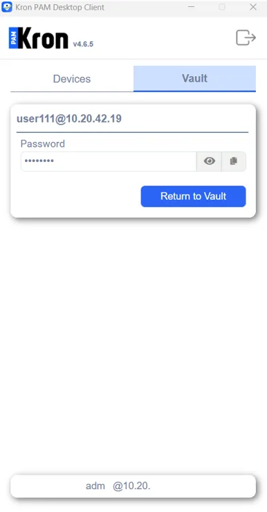 Check out the password related to the Account with Device (Dynamic Type) Check out the password related to the Account with Device (Dynamic Type)