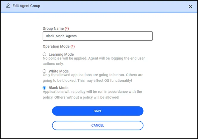 Editing an Agent Group Editing an Agent Group