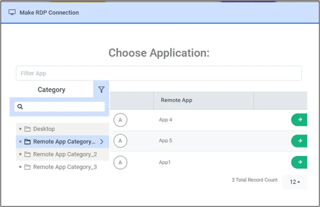 Remote Application Categories Remote Application Categories