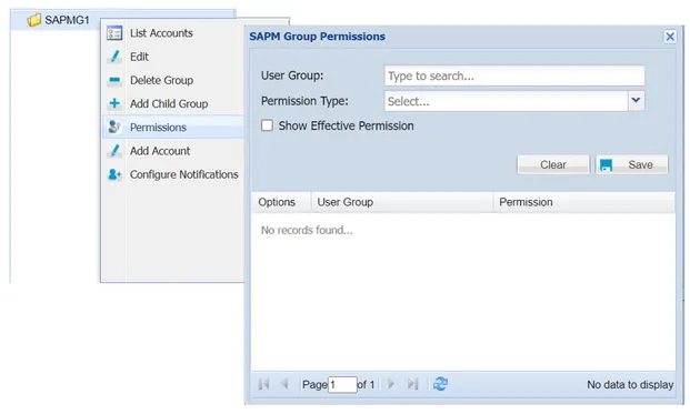 Assign Permissions to the SAPM Group. Assign Permissions to the SAPM Group.