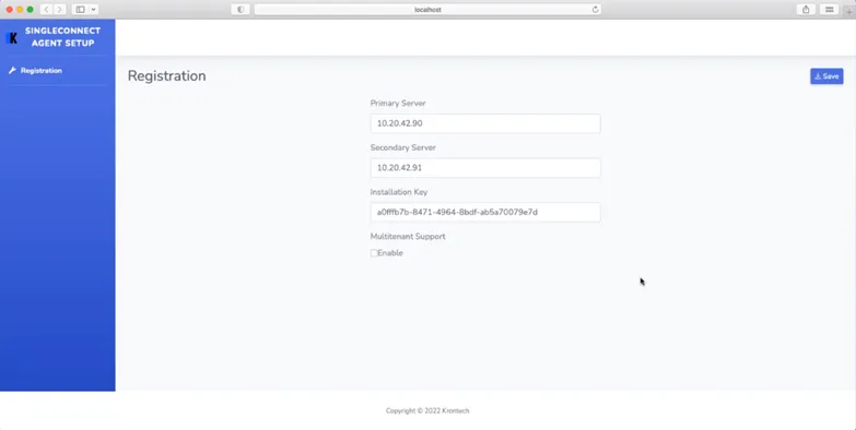 WebUI installation page