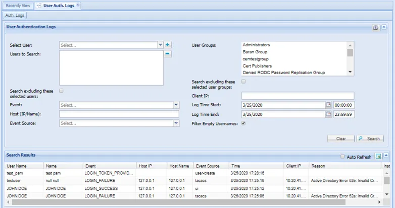 Authentication Logs