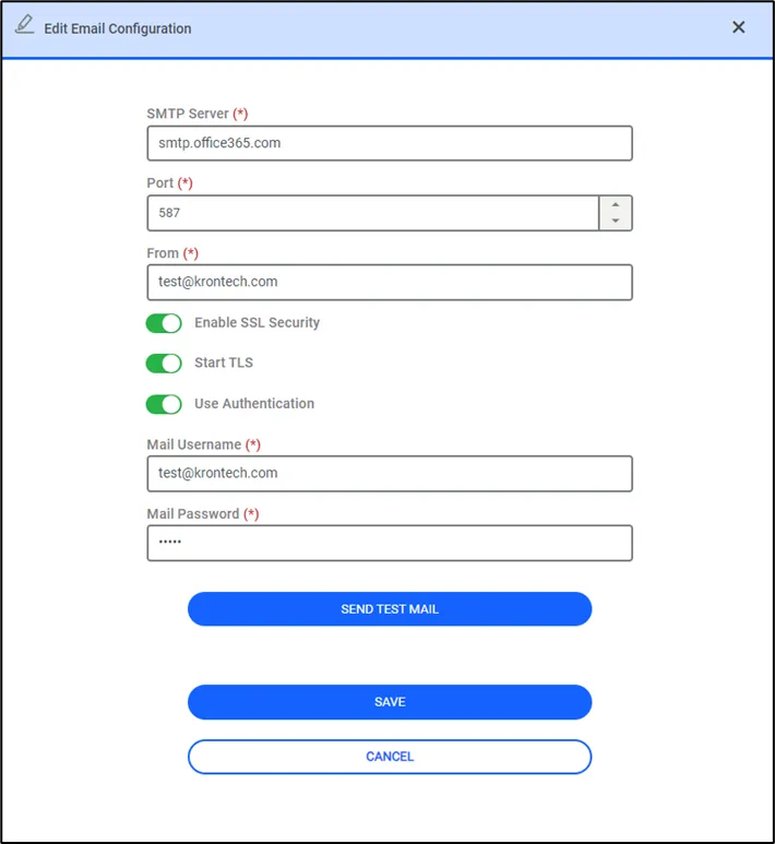 Email Configuration