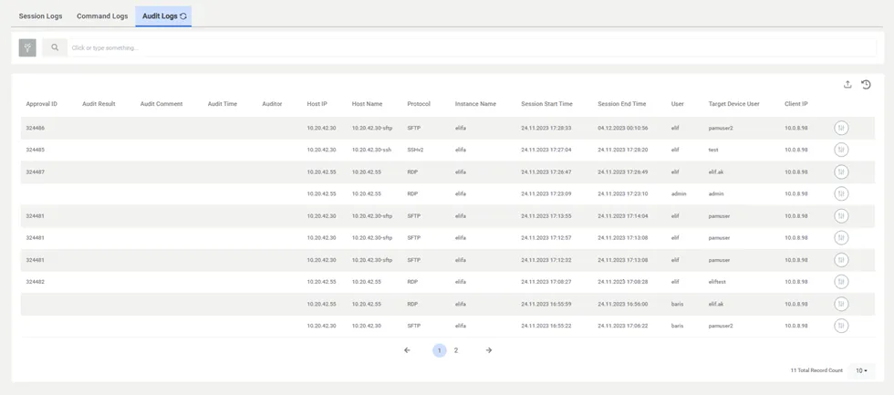 Audit Logs