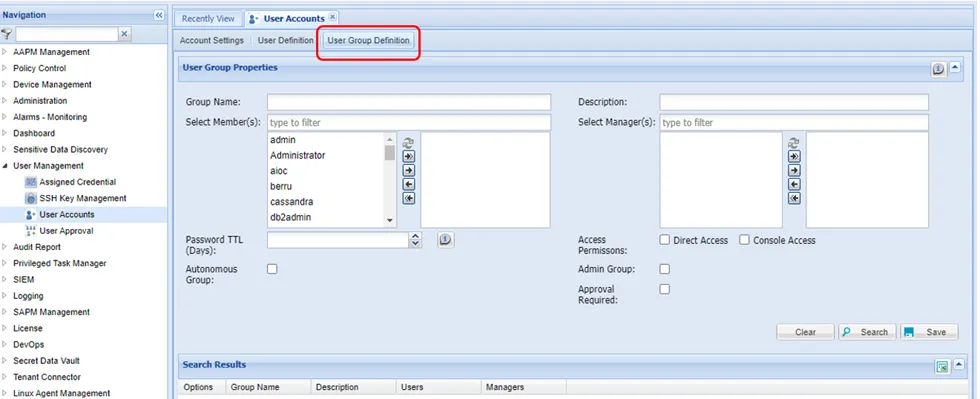 User Group Creation