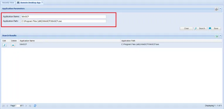 Remote Desktop App Window Remote Desktop App Window