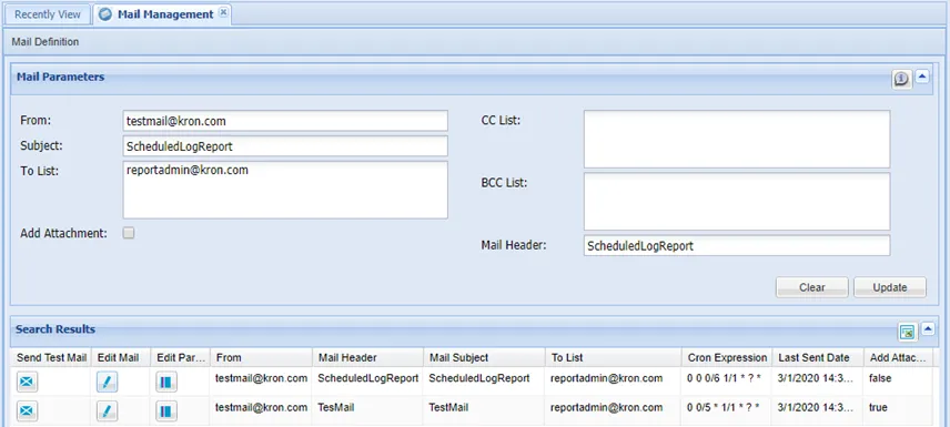 Edit Scheduled Email