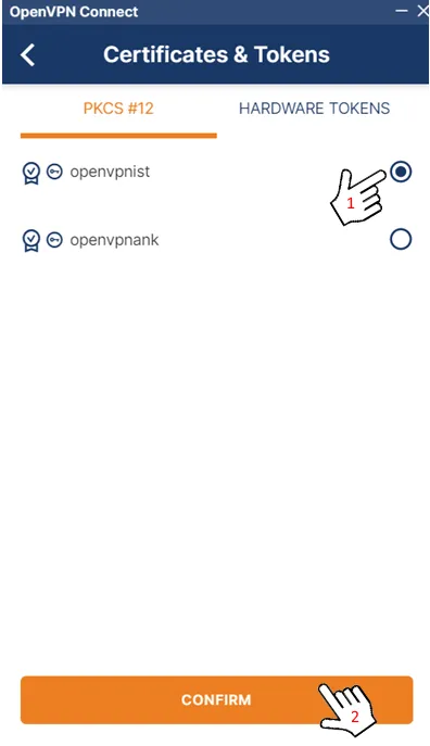 Select and Confirm